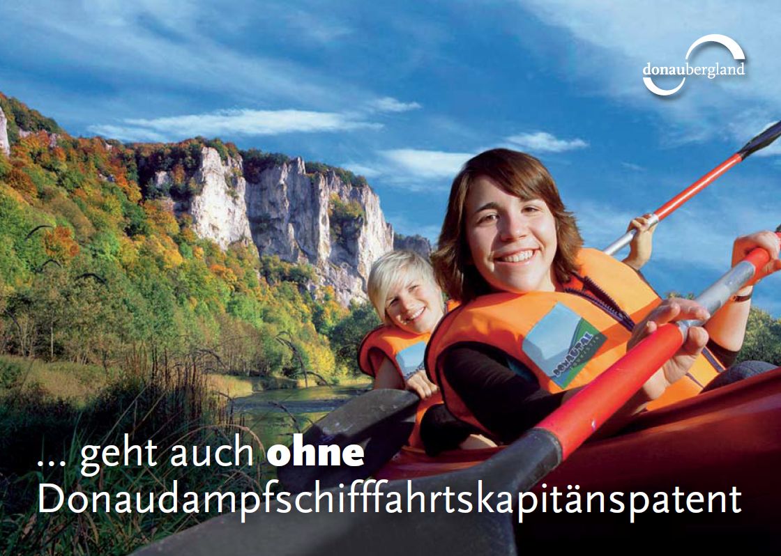 Geht auch ohne Donaudampfschiff ... Boot fahren im Donautal