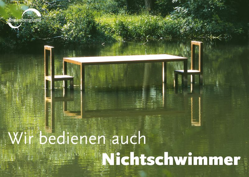 nichtschwimmer_postkarte_tisch-in-der-donau