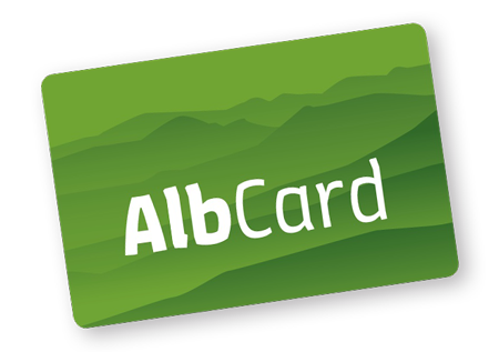 albcard_mit_schatten Gästekarte Schwäbische Alb: AlbCard