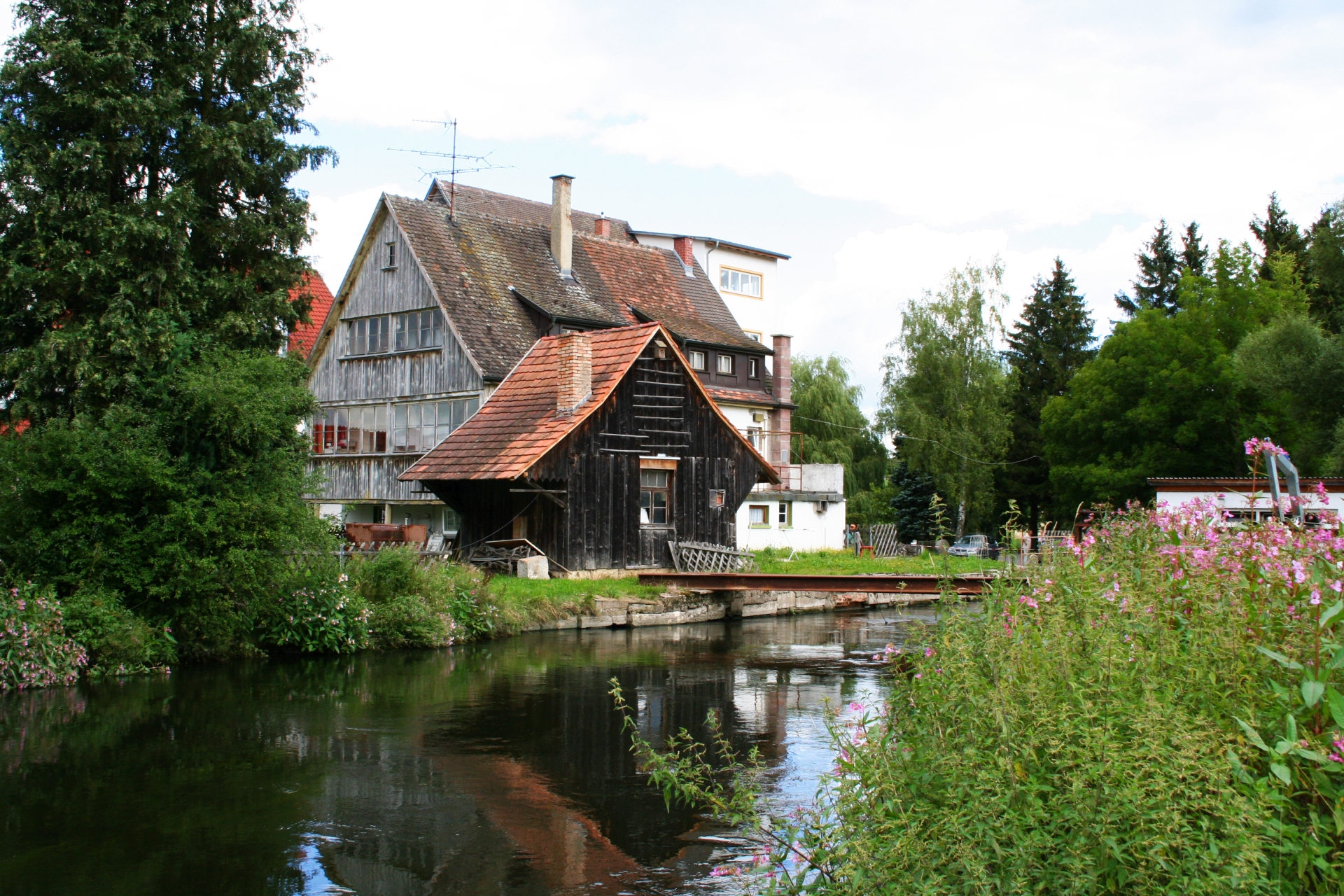 stadtmuehle-geiseingen_fhd Blick azf die Stadtmühle an der Donau bei Geisingen