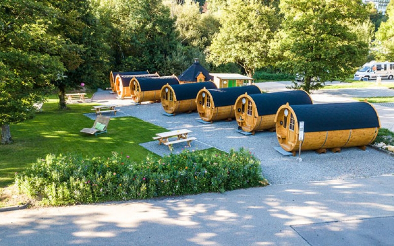 Campen in Beuron im Donautal