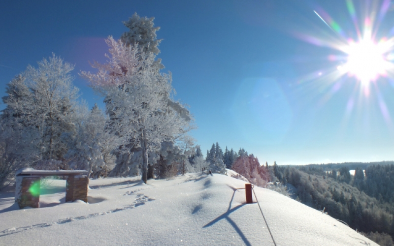winterlandschaft auf dem heuberg auf der schwäbische alb