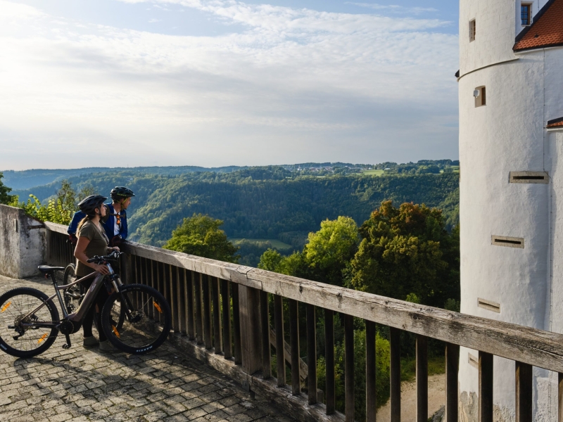 Blick von der Burg Wildenstein ins Donautal
